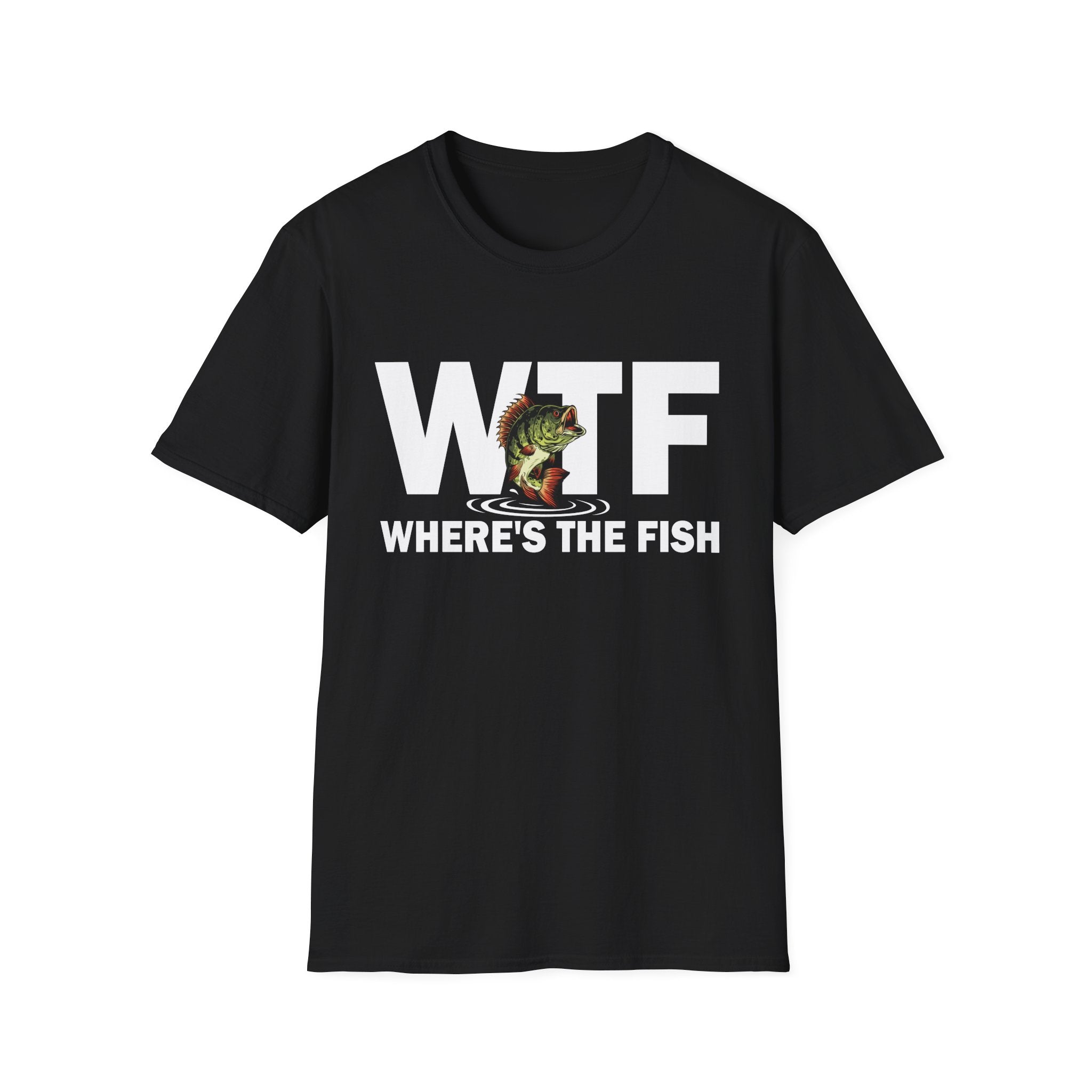 WTF Where's The Fish T-Shirt — Funny Fishing Graphic Tee for Anglers